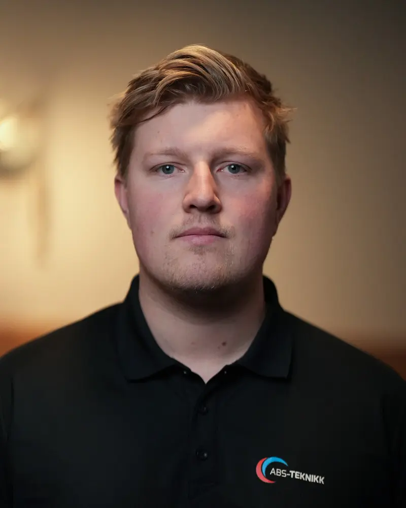 Julian Arntsen, ventilasjonstekniker i ABS-teknikk